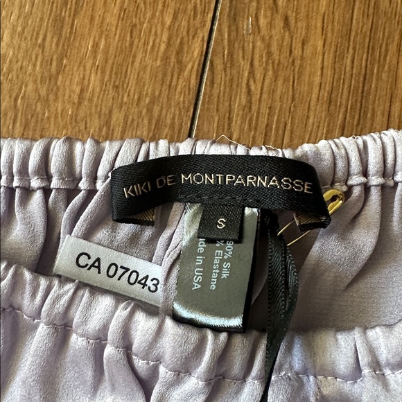 Kiki de Montparnasse Ruffle-trim Silk Shorts. Small. - Picture 3 of 5